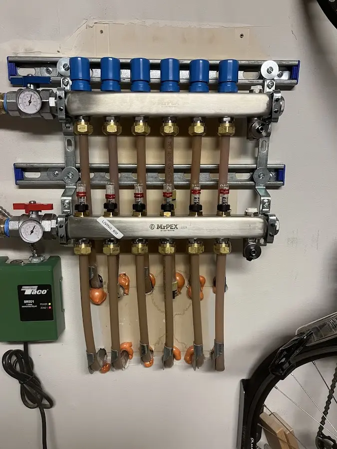 Plumber performing Gas Leak Detection at a residential property in Colchester